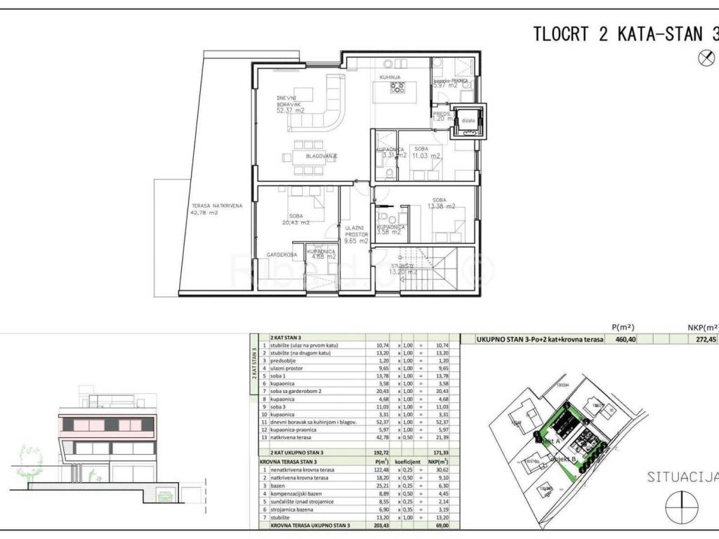 Luksuzni apartman, Prodaja, Zadar - Okolica, Kožino