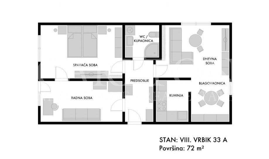 Stan u zgradi, Najam, Zagreb, Trnje