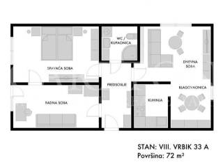Stan u zgradi, Najam, Zagreb, Trnje