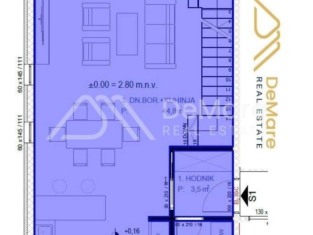 Luksuzni apartman, Prodaja, Sukošan, Sukošan