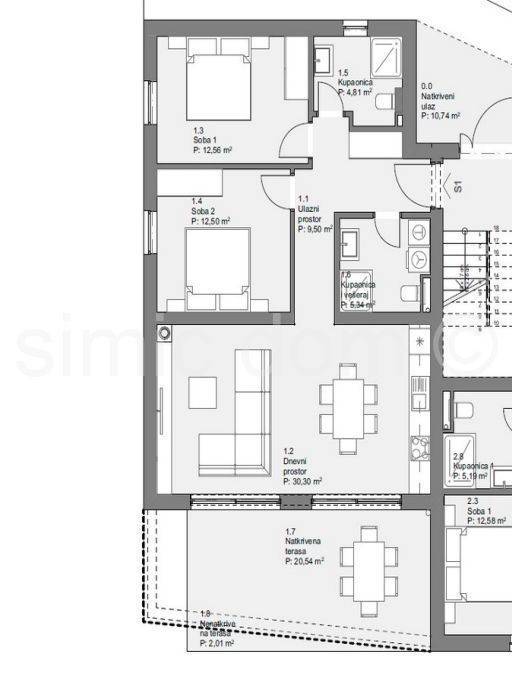 Apartman na moru, Prodaja, Tribunj, Tribunj