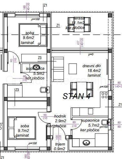 Apartman na moru, Prodaja, Nin, Nin
