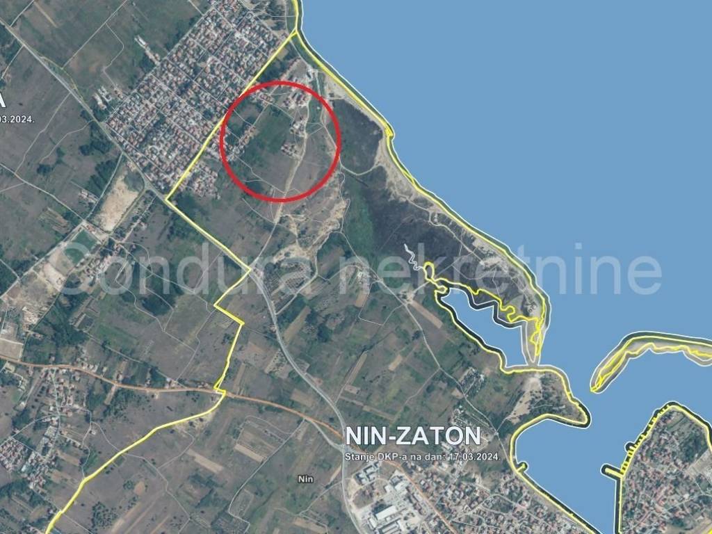 Građevinsko zemljište, Prodaja, Nin, Nin