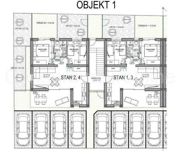 Apartman na moru, Prodaja, Vir, Vir