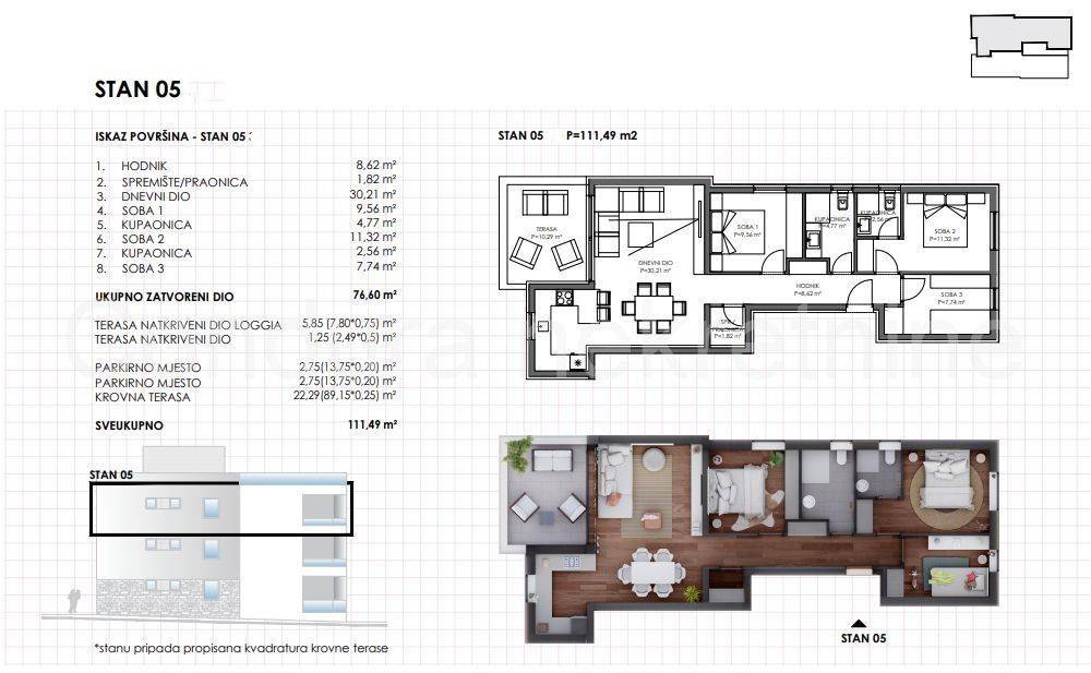 Apartman na moru, Prodaja, Sukošan, Sukošan
