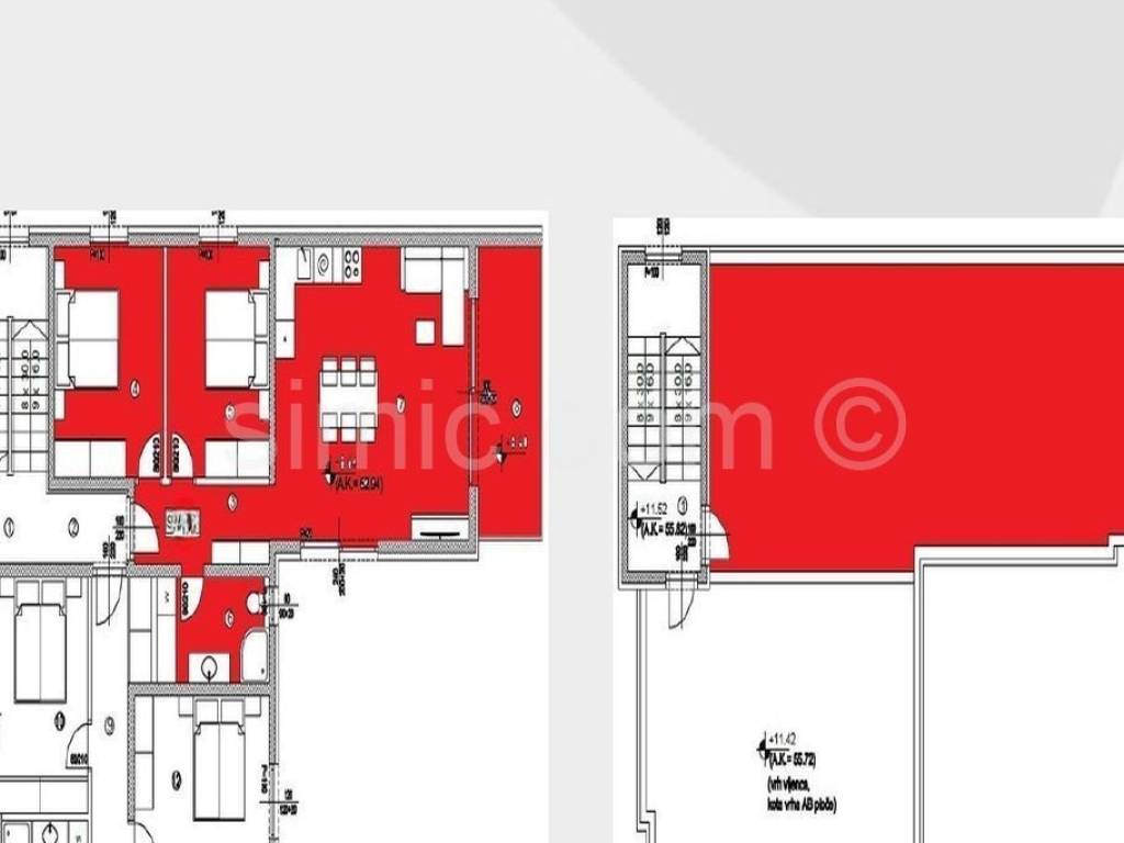 Apartman na moru, Prodaja, Okrug, Okrug Gornji