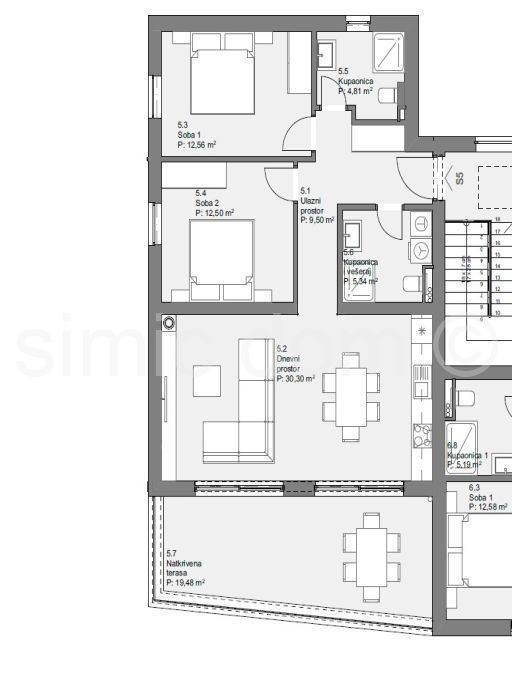 Apartman na moru, Prodaja, Tribunj, Tribunj