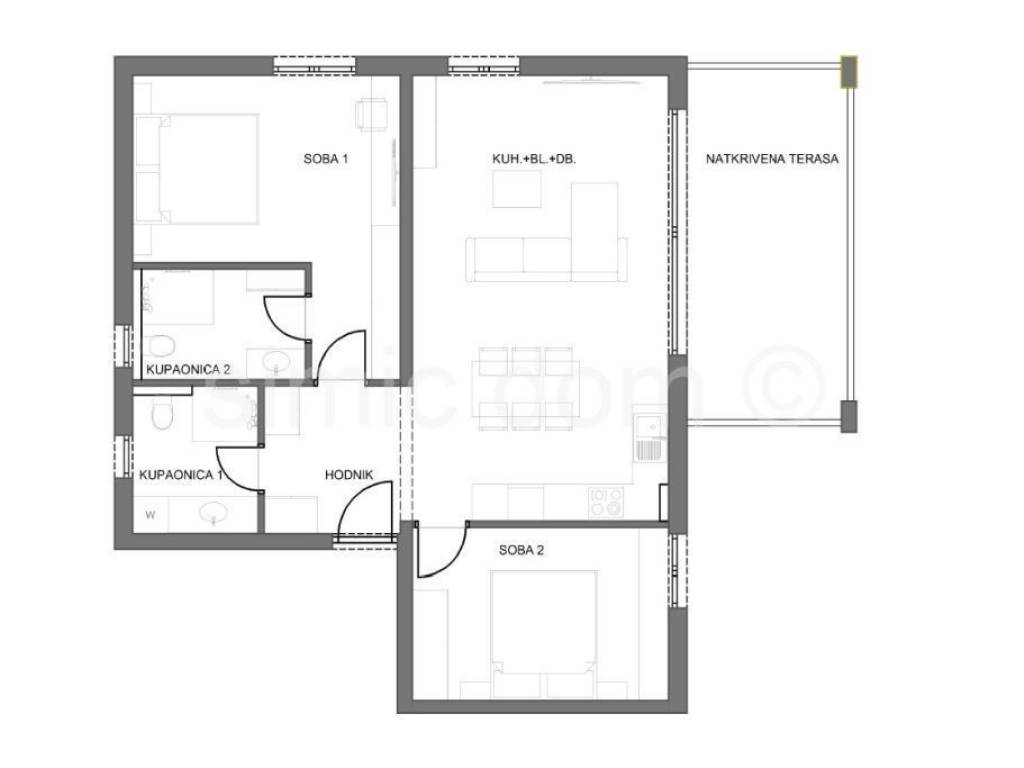Apartman na moru, Prodaja, Trogir, Čiovo