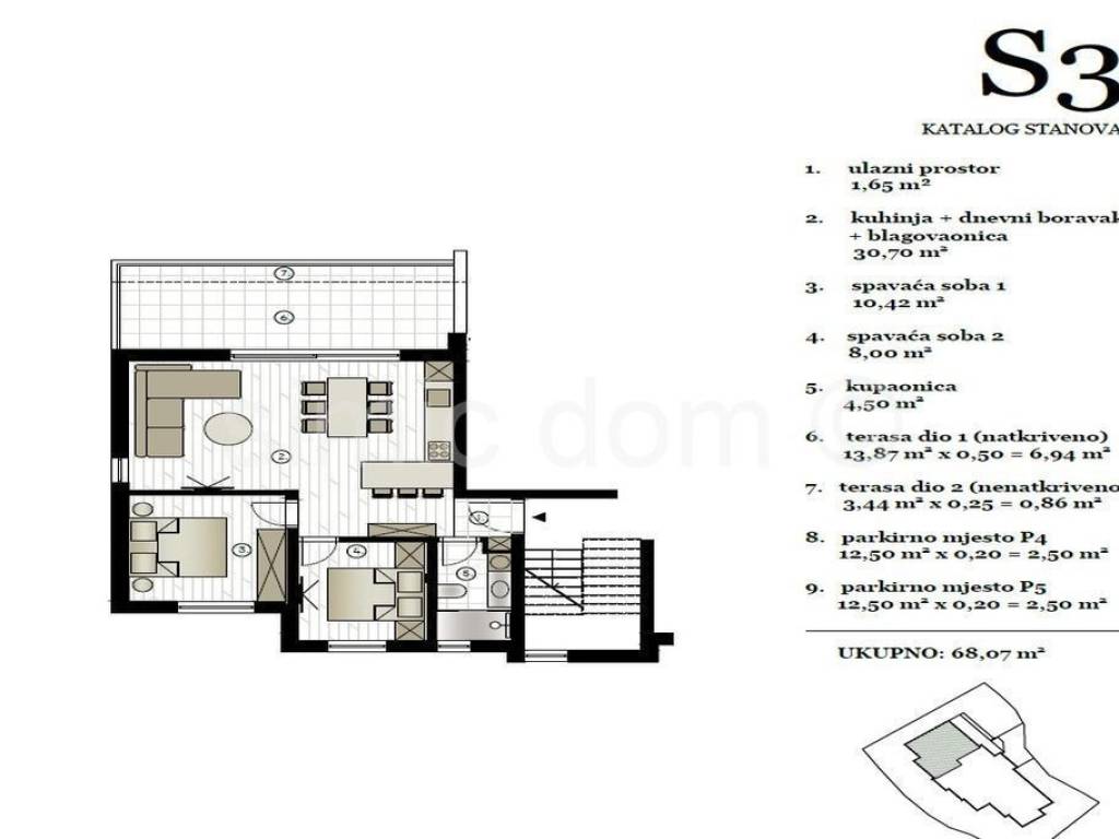 Apartman na moru, Prodaja, Murter, Murter