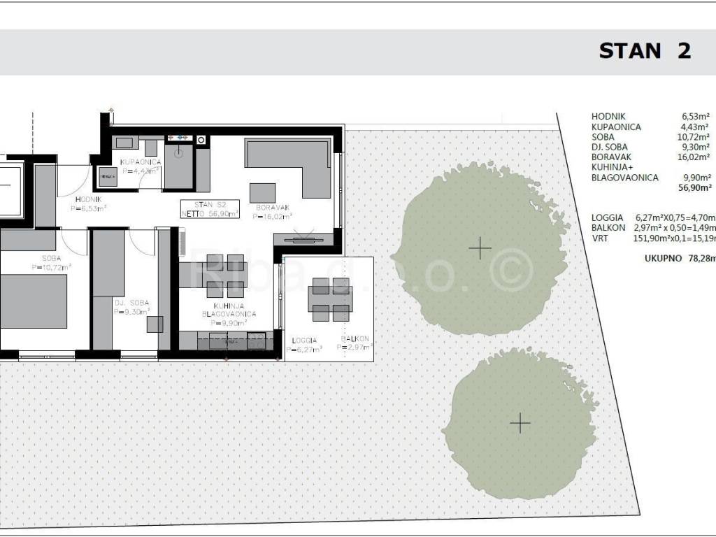 Apartman s okucnicom, Prodaja, Privlaka, Privlaka