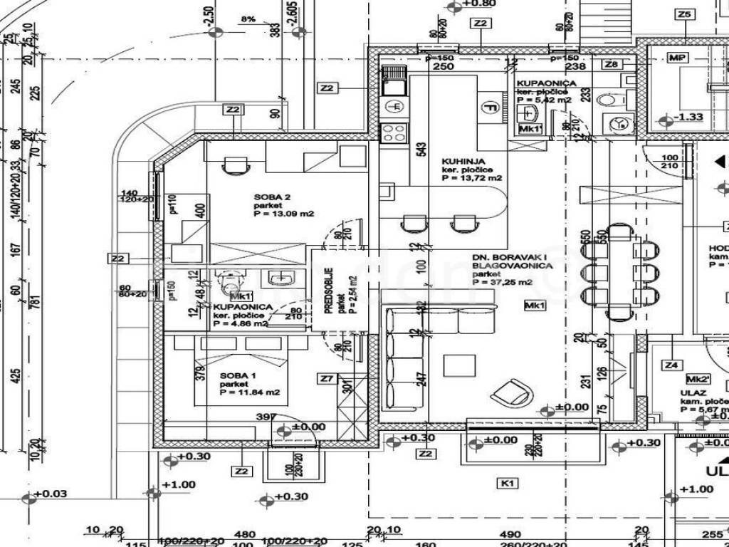 Apartman na moru, Prodaja, Okrug, Okrug Gornji