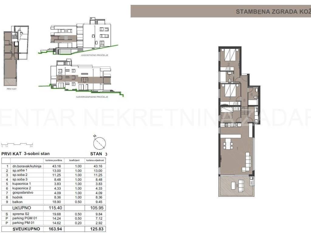 Stan u urbanoj vili, Prodaja, Zadar - Okolica, Kožino