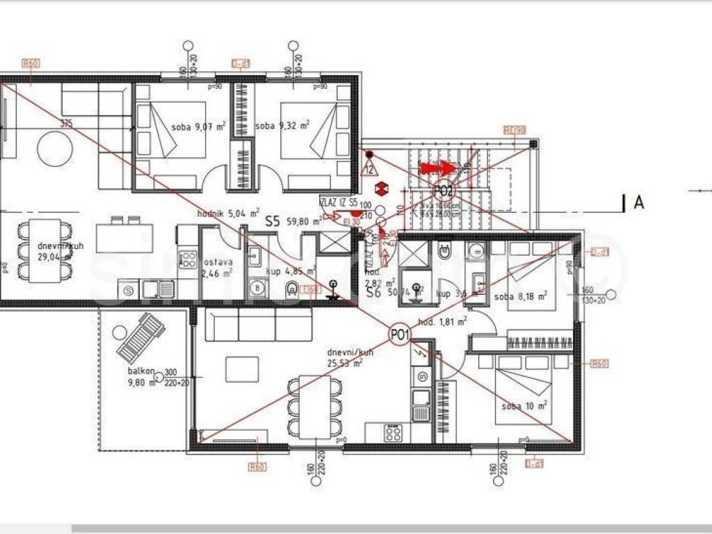 Apartman na moru, Prodaja, Okrug, Okrug Gornji