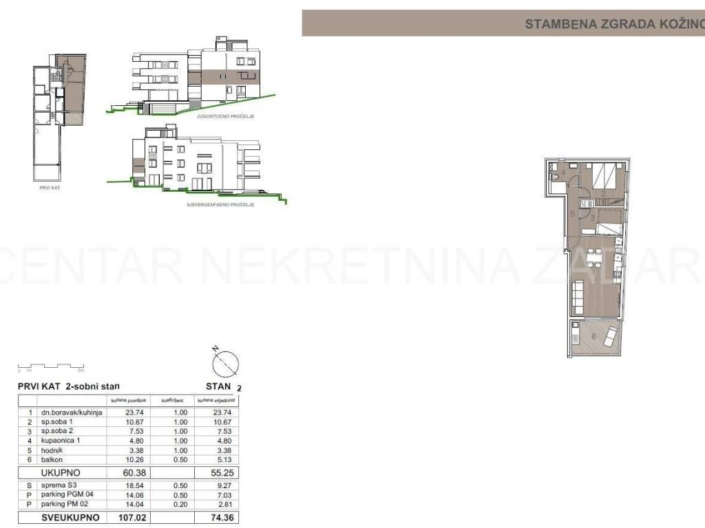 Stan u urbanoj vili, Prodaja, Zadar - Okolica, Kožino