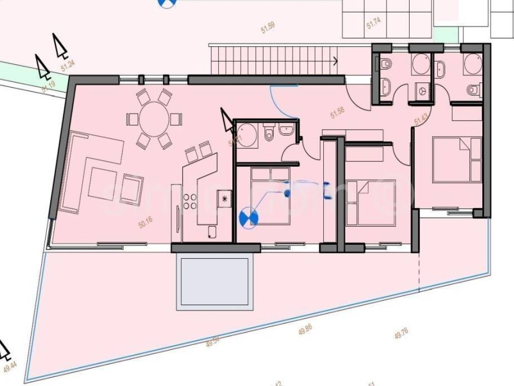 Apartman na moru, Prodaja, Okrug, Okrug Gornji