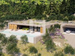 Korčula, zemljište sa projektom, pogled na more, prodaja