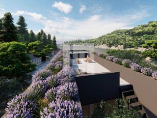 Korčula, prvi red, luksuzan penthouse, bazen, PM, prodaja