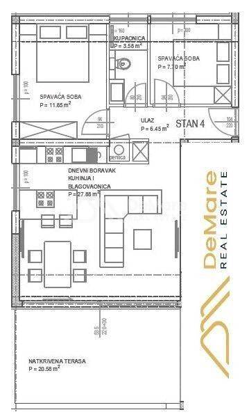 Luksuzni apartman, Prodaja, Nin, Zaton