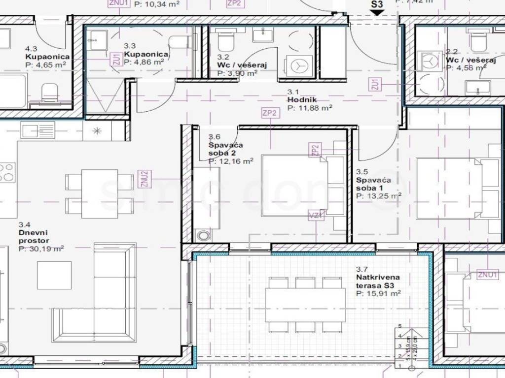 Apartman na moru, Prodaja, Vodice, Vodice
