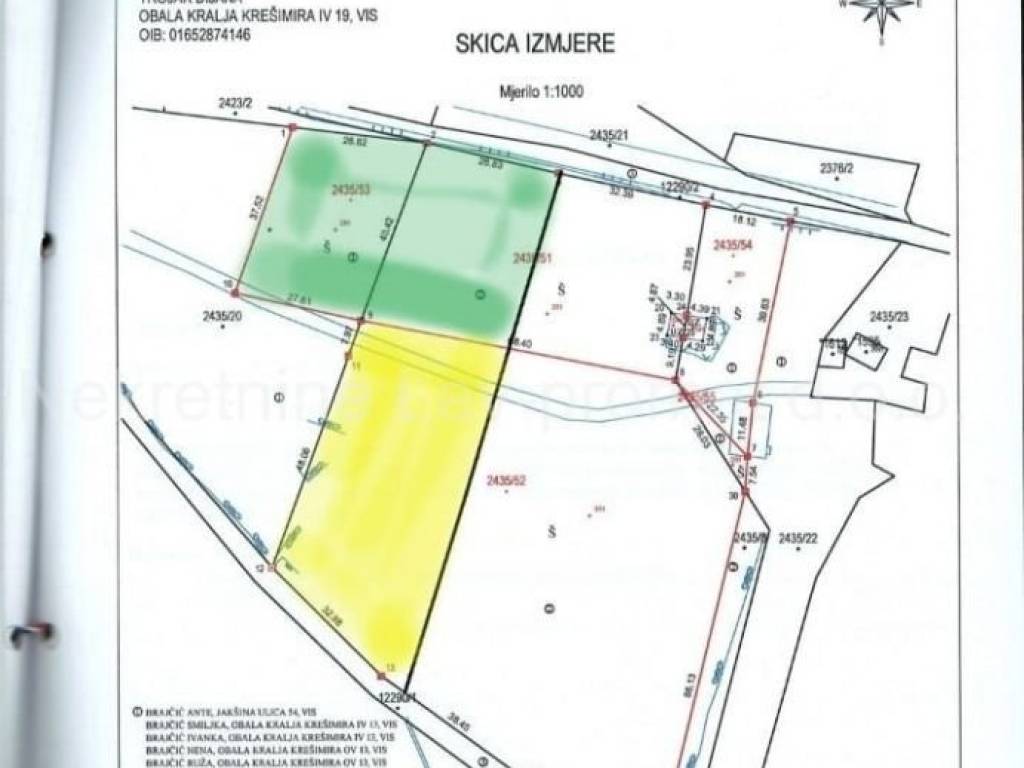 Građevinsko mješovito, Prodaja, Vis, Rukavac