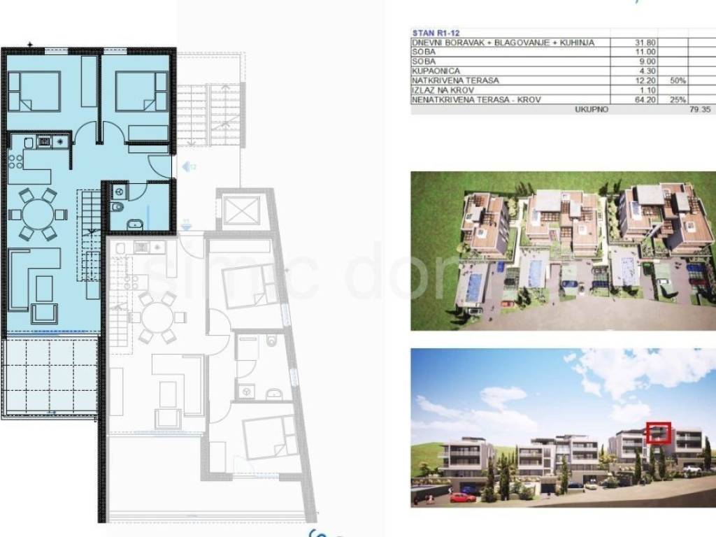 Apartman na moru, Prodaja, Trogir, Saldun