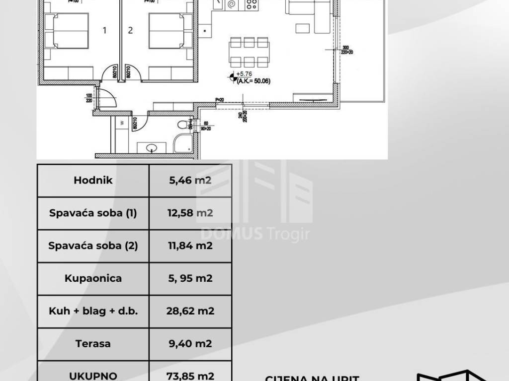 Stan u novogradnji, Prodaja, Okrug, Okrug Gornji