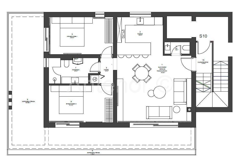 Apartman na moru, Prodaja, Nin, Zaton