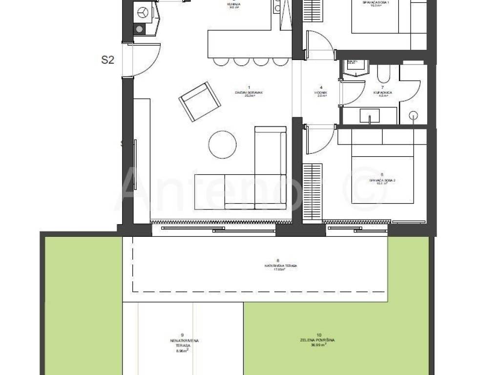 Apartman na moru, Prodaja, Nin, Zaton