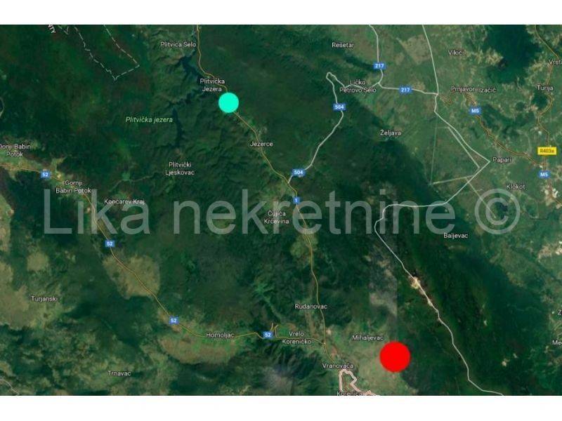 Građevinsko turističko, Prodaja, Plitvička jezera, Šeganovac
