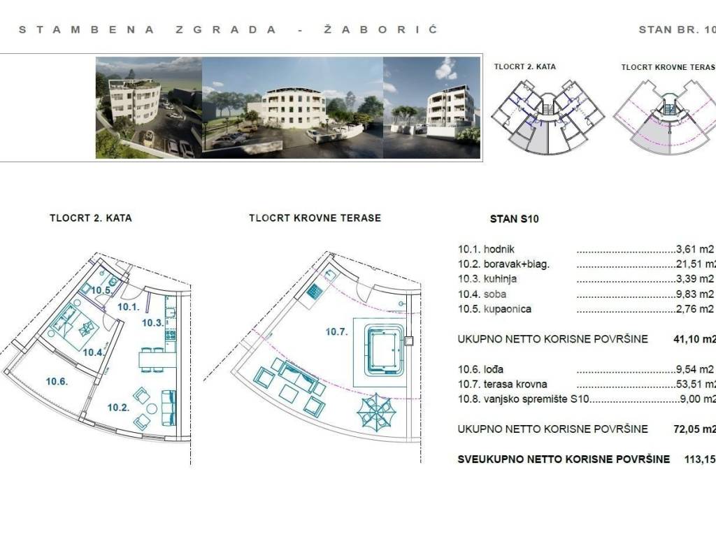 Stan u zgradi, Prodaja, Šibenik - Okolica, Žaborić