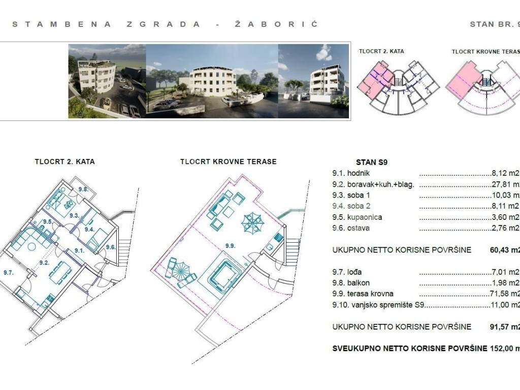 Stan u zgradi, Prodaja, Šibenik - Okolica, Žaborić