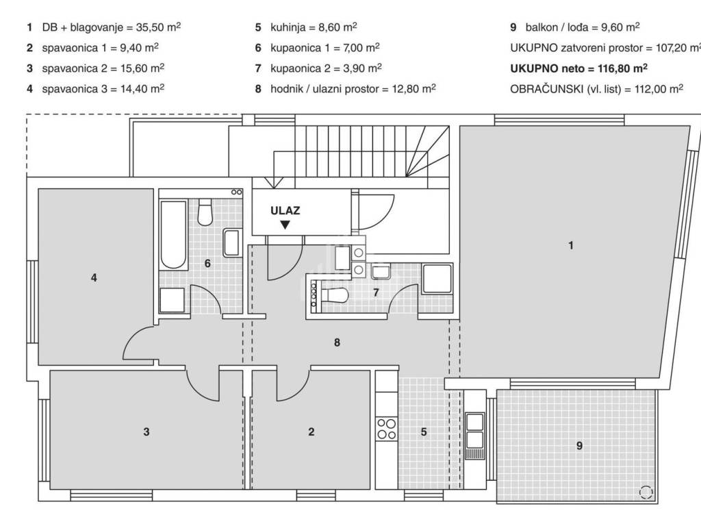 Stan u zgradi, Prodaja, Zagreb, Črnomerec