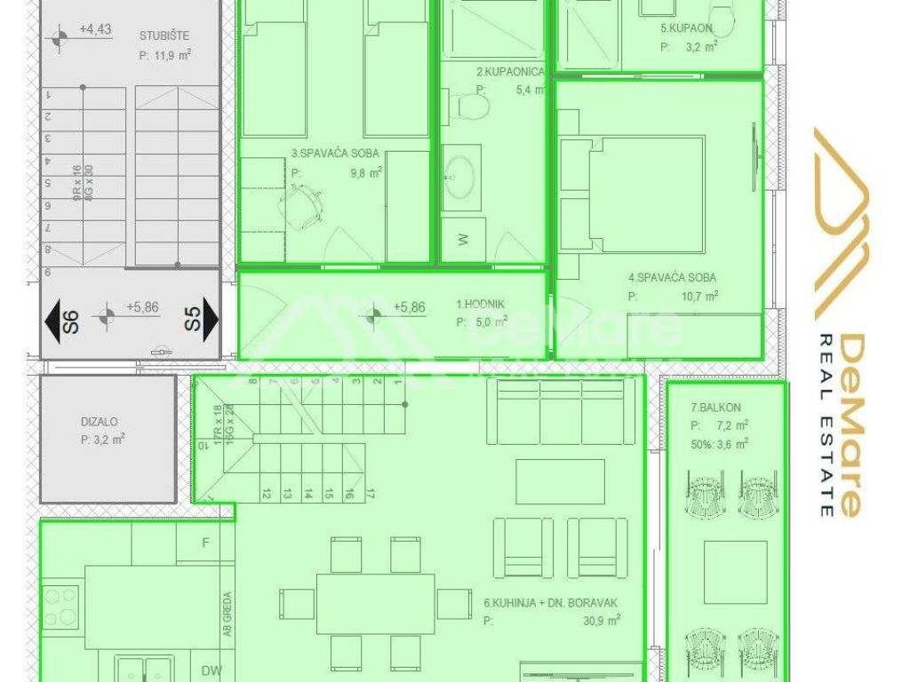 Luksuzni apartman, Prodaja, Sukosan, Sukosan