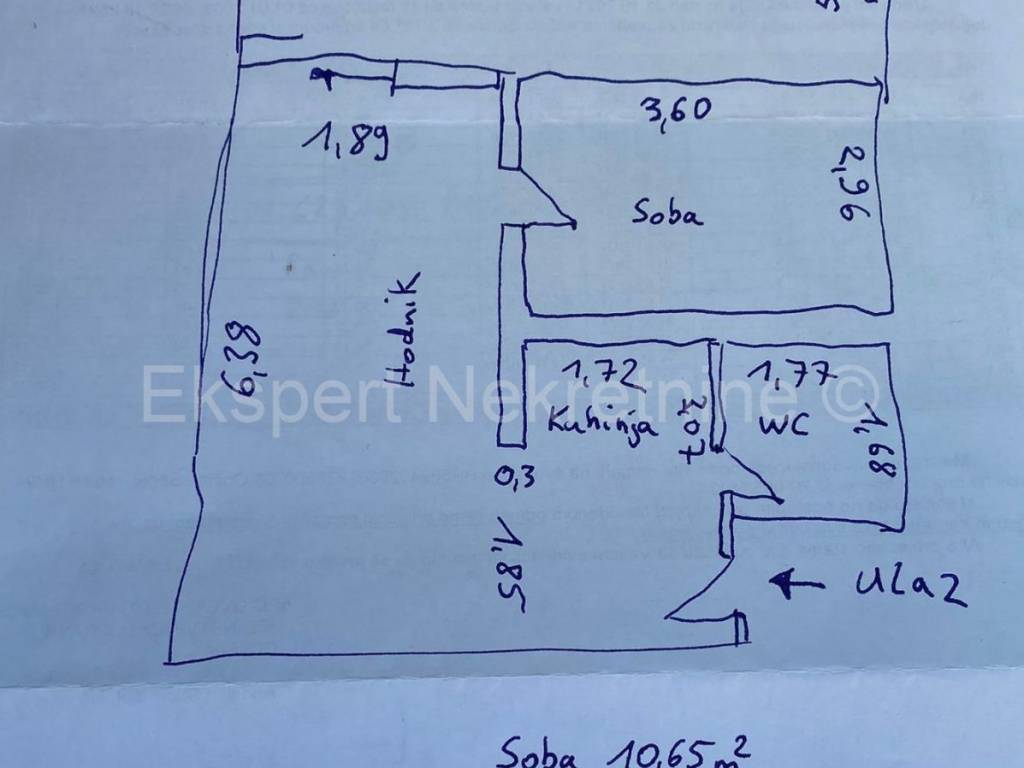 Stan u zgradi, Najam, Trogir - Okolica, Plano