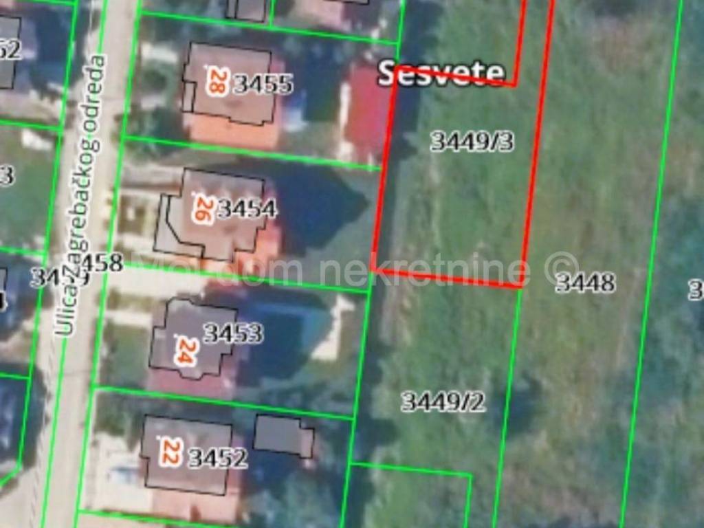 Građevinsko zemljište, Prodaja, Zagreb, Sesvete