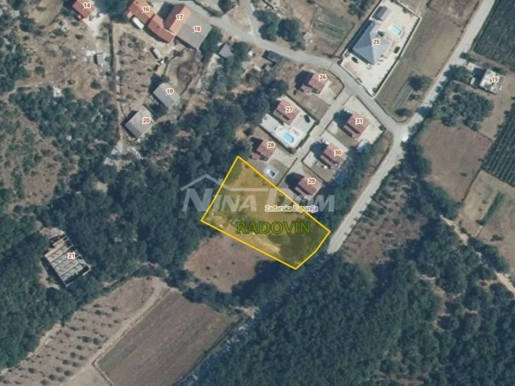 Građevinsko zemljište, Prodaja, Ražanac, Radovin