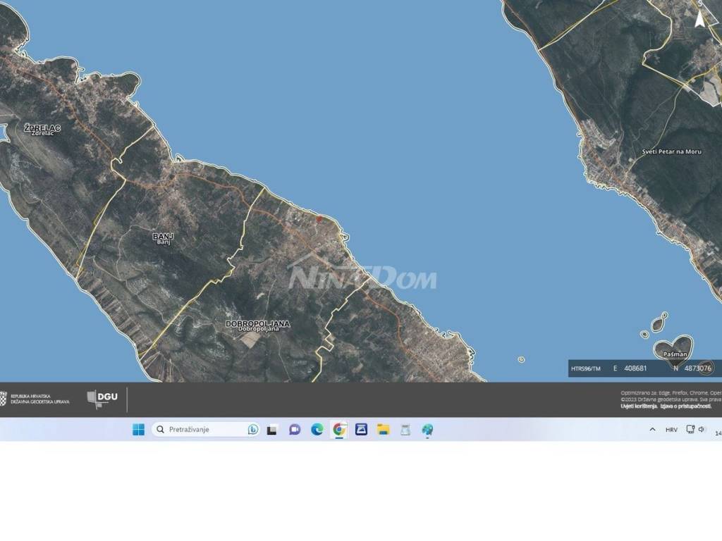 Građevinsko zemljište, Prodaja, Pašman, Dobropoljana