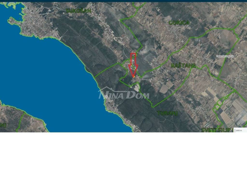 Građevinsko zemljište, Prodaja, Sveti Filip i Jakov, Donje Raštane