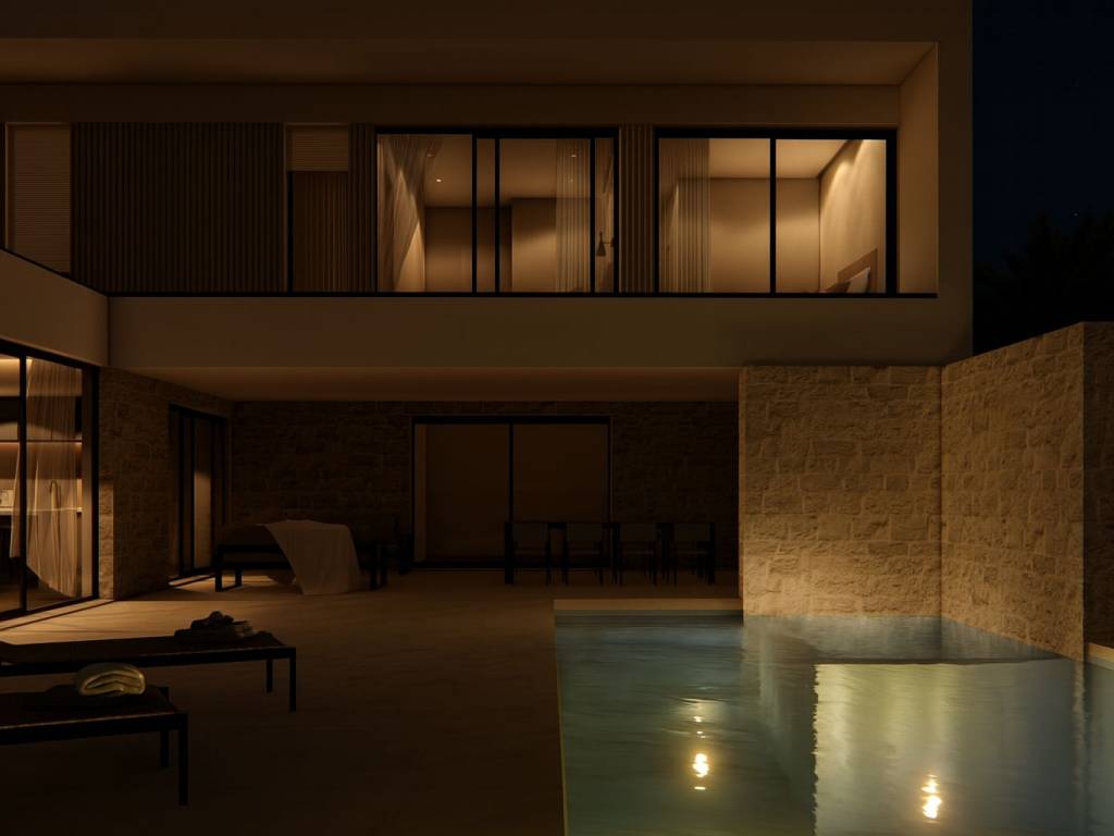 warm white outdoor & pool lights