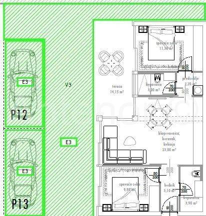 Luksuzni apartman, Prodaja, Nin, Zaton
