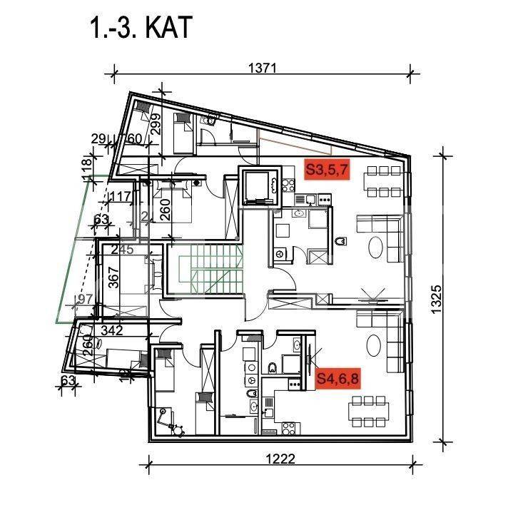 Stan u novogradnji, Najam, Zagreb, Črnomerec