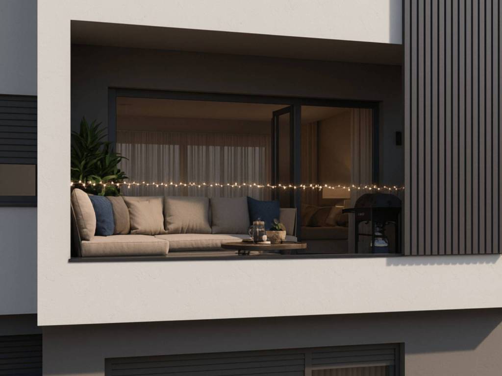 Cozy balcony with a great indoor & outdoor living