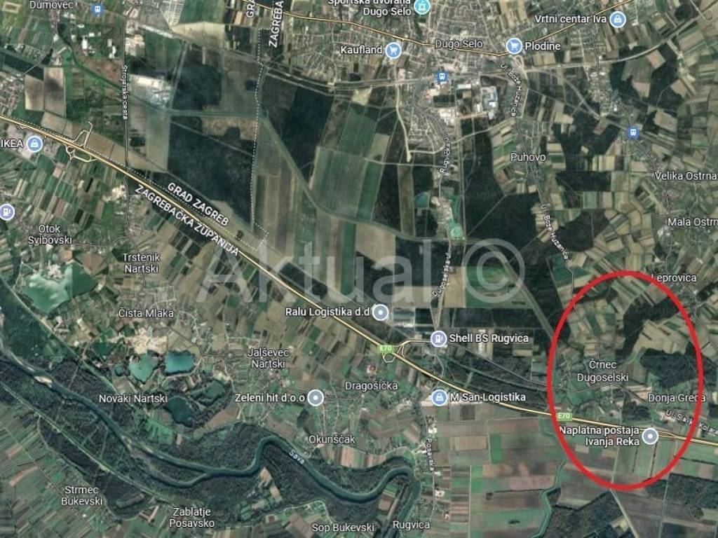 Građevinsko zemljište, Prodaja, Rugvica, Črnec Dugoselski
