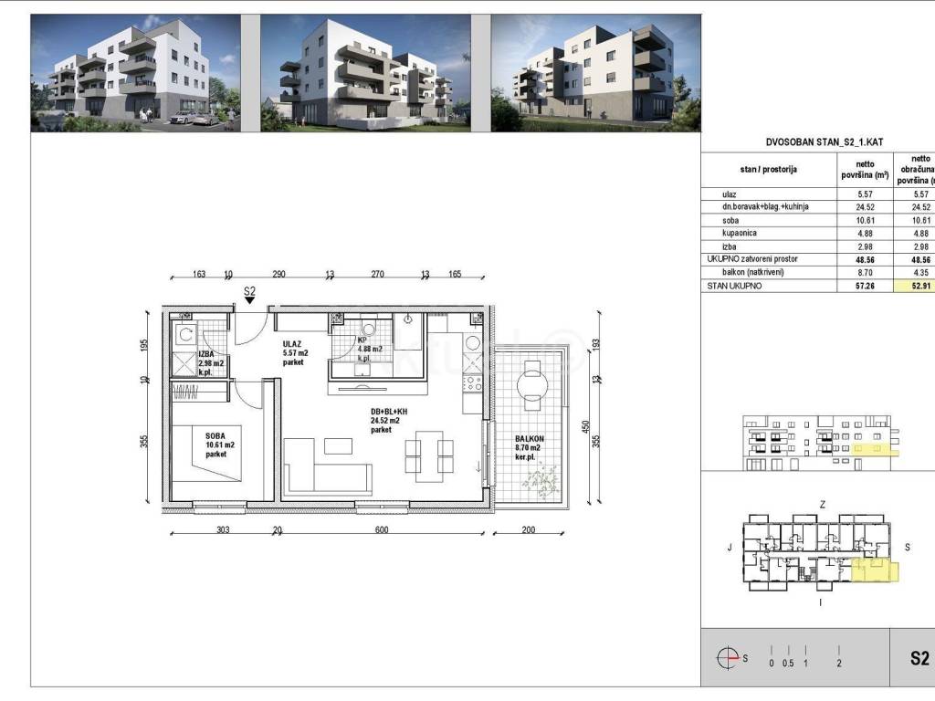 Stan u novogradnji, Prodaja, Zagreb, Stenjevec