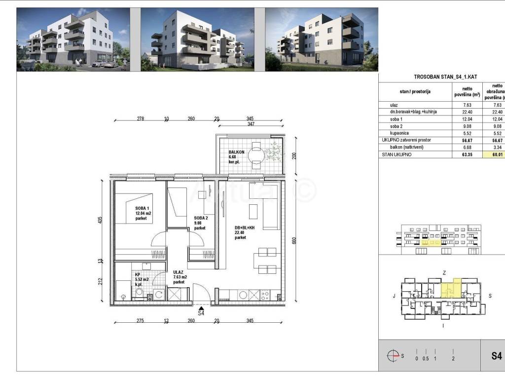 Stan u novogradnji, Prodaja, Zagreb, Stenjevec