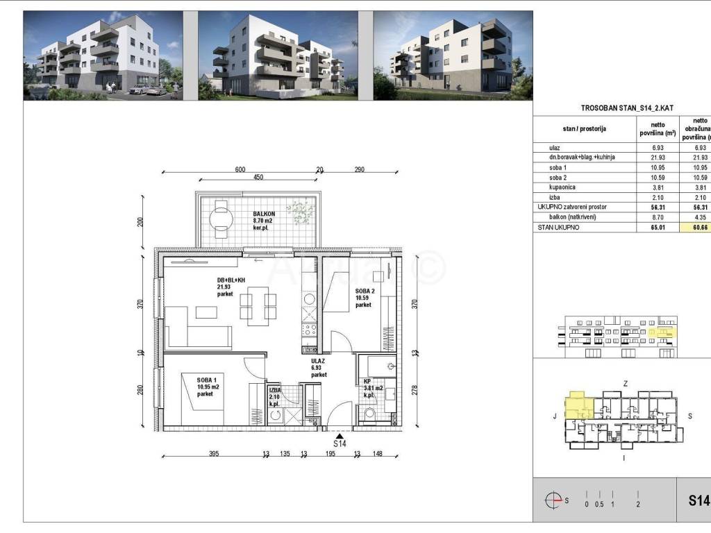 Stan u novogradnji, Prodaja, Zagreb, Stenjevec