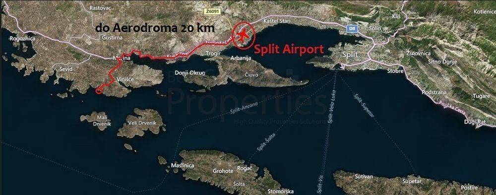 Građevinsko zemljište, Prodaja, Marina, Vinišće