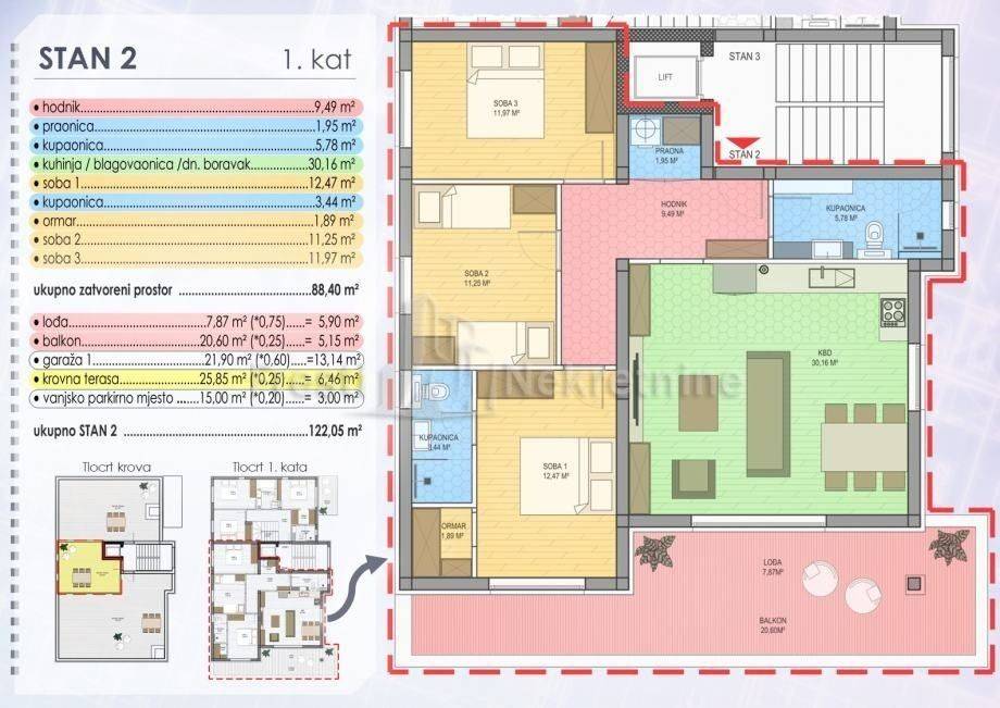 Stan u zgradi, Prodaja, Zadar, Zadar