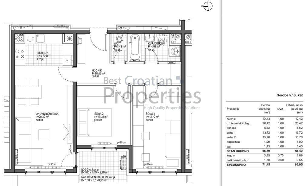 Stan u novogradnji, Najam, Zagreb, Gornja Dubrava