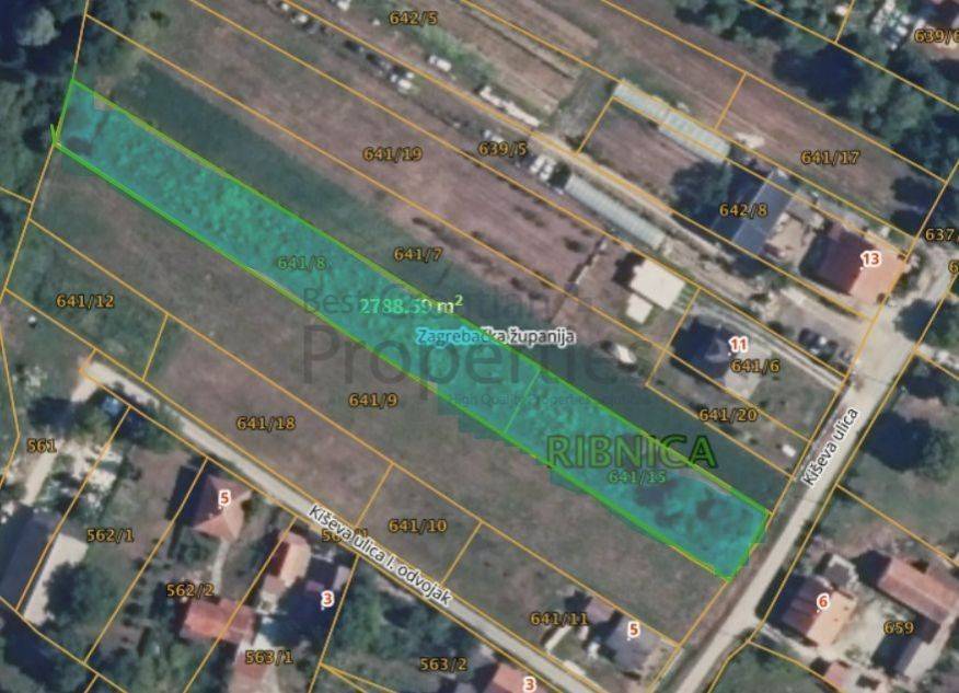 Građevinsko stambeno zemljište, Prodaja, Velika Gorica - Okolica, Ribnica